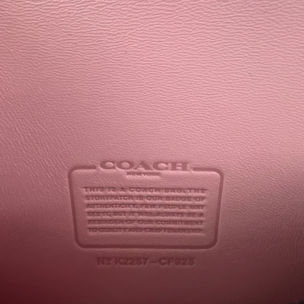 Coach Bandit Pink Leather Shoulder/Crossbody Bag - Picture 4 of 13